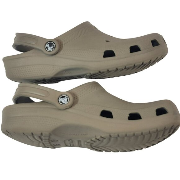 Croc Classic Clog, Adult W8 / M6, Neutral Mushroom Brown Color, GUC - Picture 5 of 9